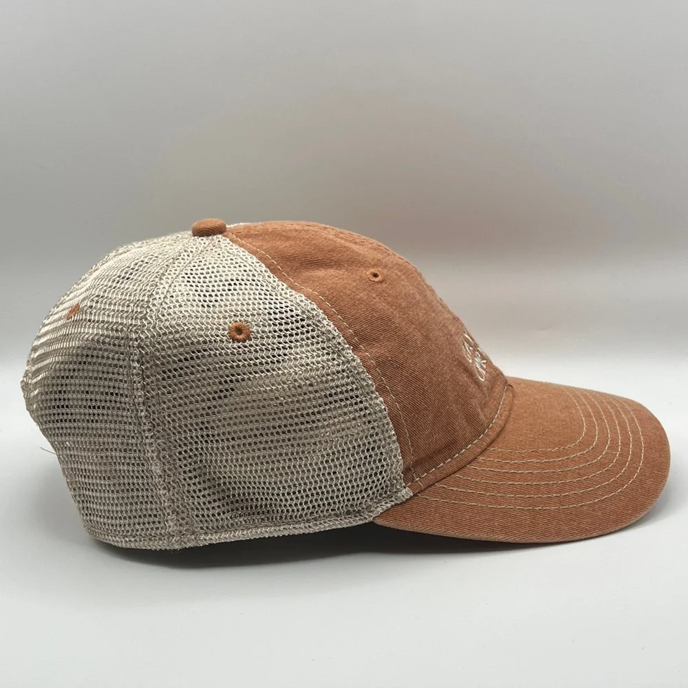 Gaylord Opryland Embroidered Logo Trucker Hat - Peachy Rust & Cream